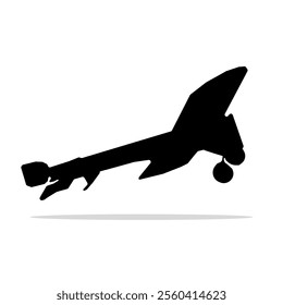 Airplane icon on a white background. Symbol for transportation, travel, aviation, or flight mode. Jet logo. The first airplane
