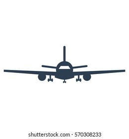 airplane Icon on white background. Vector illustration