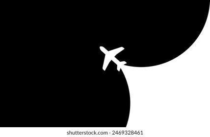 Airplane icon opening page. Air transport symbol. Airplane icon vector. Travel flat illustration. Travel symbol. Vector EPS 10