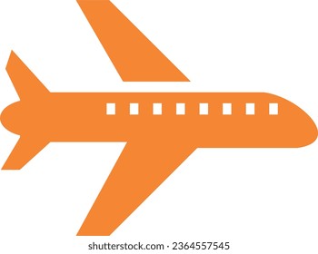 airplane icon orange color transparent image