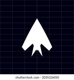 Airplane Icon, Plane Icon Lockheed Nighthawk Sign Vector Illustration Eps10