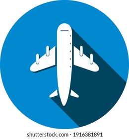 Airplane icon. Plane, rocket, plane icon. airplane up and down, landing and flying icon with vector illustration and flat style.
