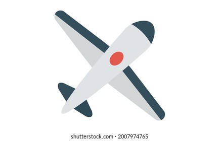 Imagen vectorial del símbolo del avión
