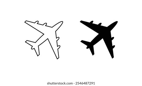 Airplane icon. Plane symbol. Air plane vector illustration. Airline sign. Aviation pictogram. Aircraft concept isolated.airplane vector illustraton on white background.airplane.aircraft.aertodrome.