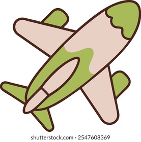 Airplane icon. Plane symbol. Air plane vector illustration. Airline sign. Aviation pictogram. Aircraft concept isolated.