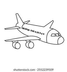 Airplane icon. Plane symbol. Airplane vector illustration. Airline sign. Aviation pictogram. Flight transport symbol. Travel flat illustration.