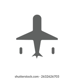 airplane icon portrait, vector, white background illustration
