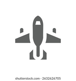 airplane icon portrait, vector, white background illustration