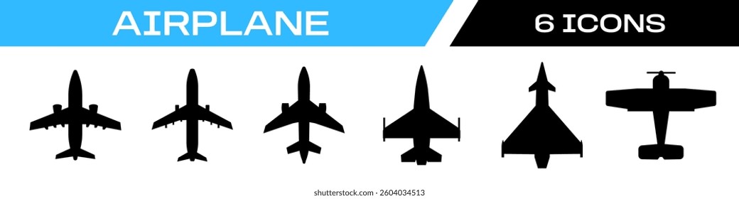 airplane icon. airplane icon set