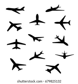 airplane icon set