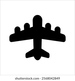 Airplane icon set. Aircraft vector sign. Airport arrival departure symbol on white background