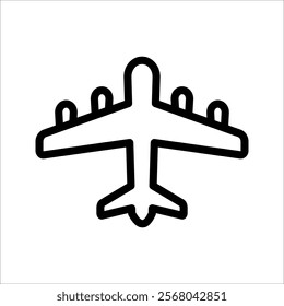 Airplane icon set. Aircraft vector sign. Airport arrival departure symbol on white background