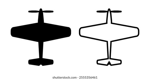 airplane icon set. Vector illustration.