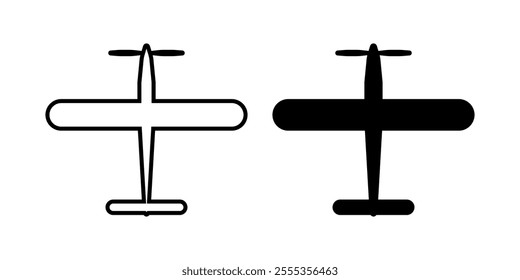 airplane icon set. Vector illustration.