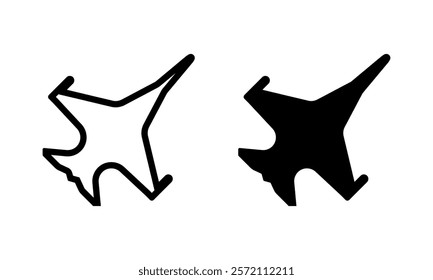 Airplane icon set. Vector illustration.