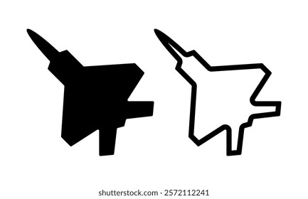 Airplane icon set. Vector illustration.