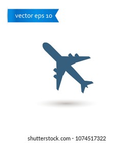airplane. airplane icon. sign design. Vector EPS 10.
