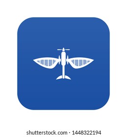 Airplane icon. Simple illustration of airplane vector icon for web