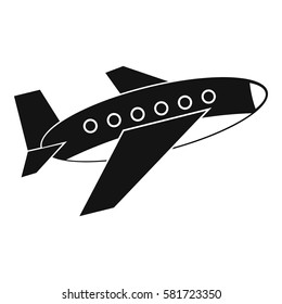 Airplane icon. Simple illustration of airplane vector icon for web