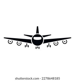 Airplane icon simple vector. Airport transfer. Travel plane