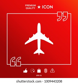 Airplane icon symbol