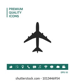 Airplane icon symbol