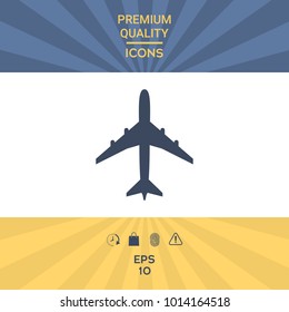 Airplane icon symbol
