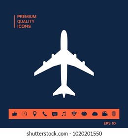 Airplane icon symbol
