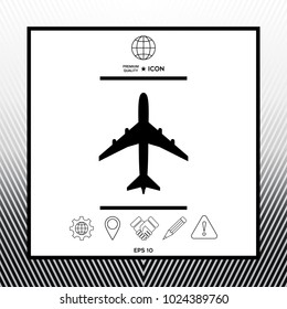Airplane icon symbol