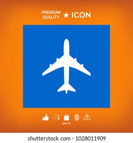 Airplane icon symbol