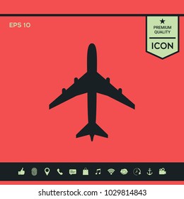Airplane icon symbol