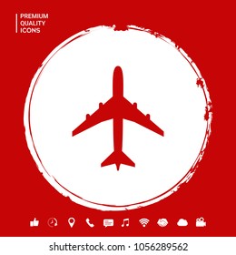 Airplane icon symbol