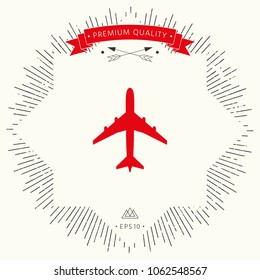 Airplane icon symbol