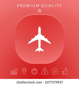 Airplane icon symbol