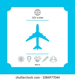 Airplane icon symbol
