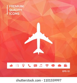 Airplane icon symbol