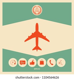 Airplane icon symbol