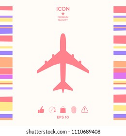 Airplane icon symbol