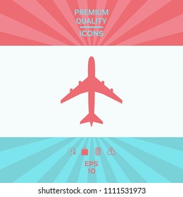 Airplane icon symbol