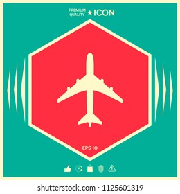 Airplane icon symbol