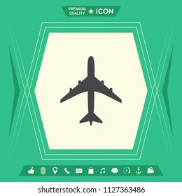 Airplane icon symbol