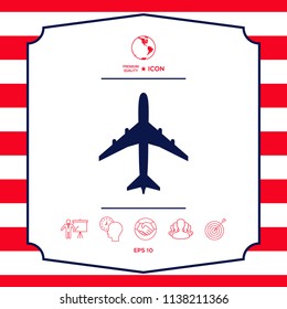 Airplane icon symbol