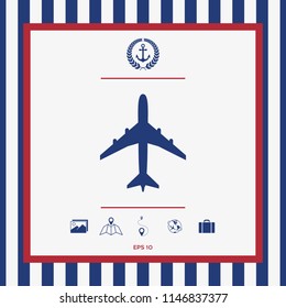 Airplane icon symbol