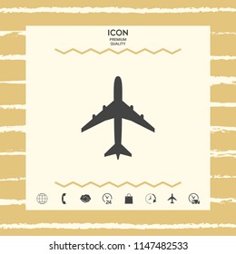 Airplane icon symbol