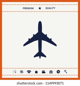 Airplane icon symbol
