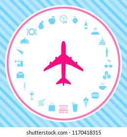 Airplane icon symbol
