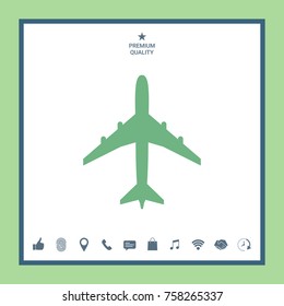 Airplane icon symbol