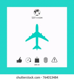 Airplane icon symbol