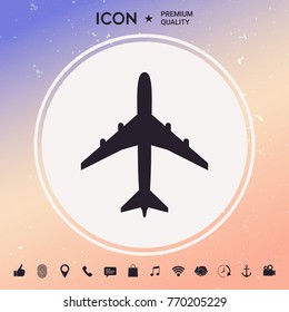 Airplane icon symbol