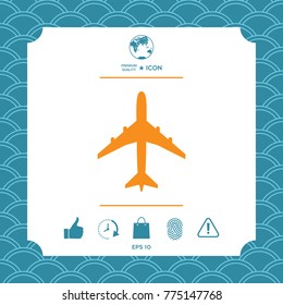 Airplane icon symbol